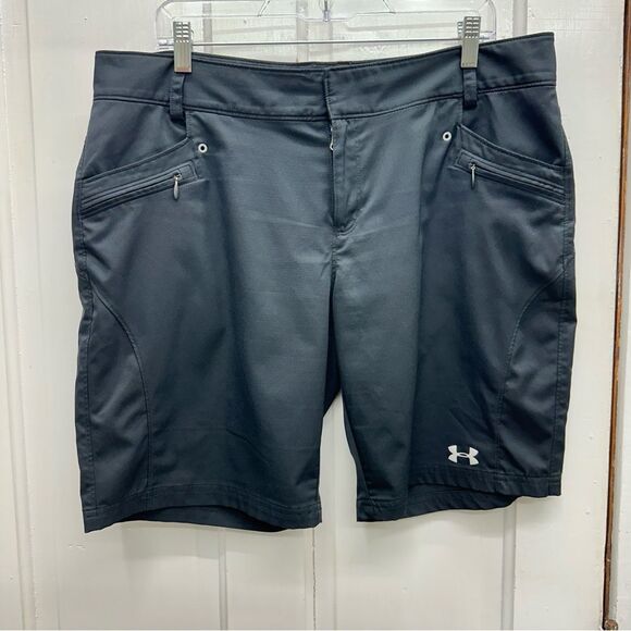Under Armour semi-fitted heat gear athletic golf shorts women's 16 - Picture 1 of 3